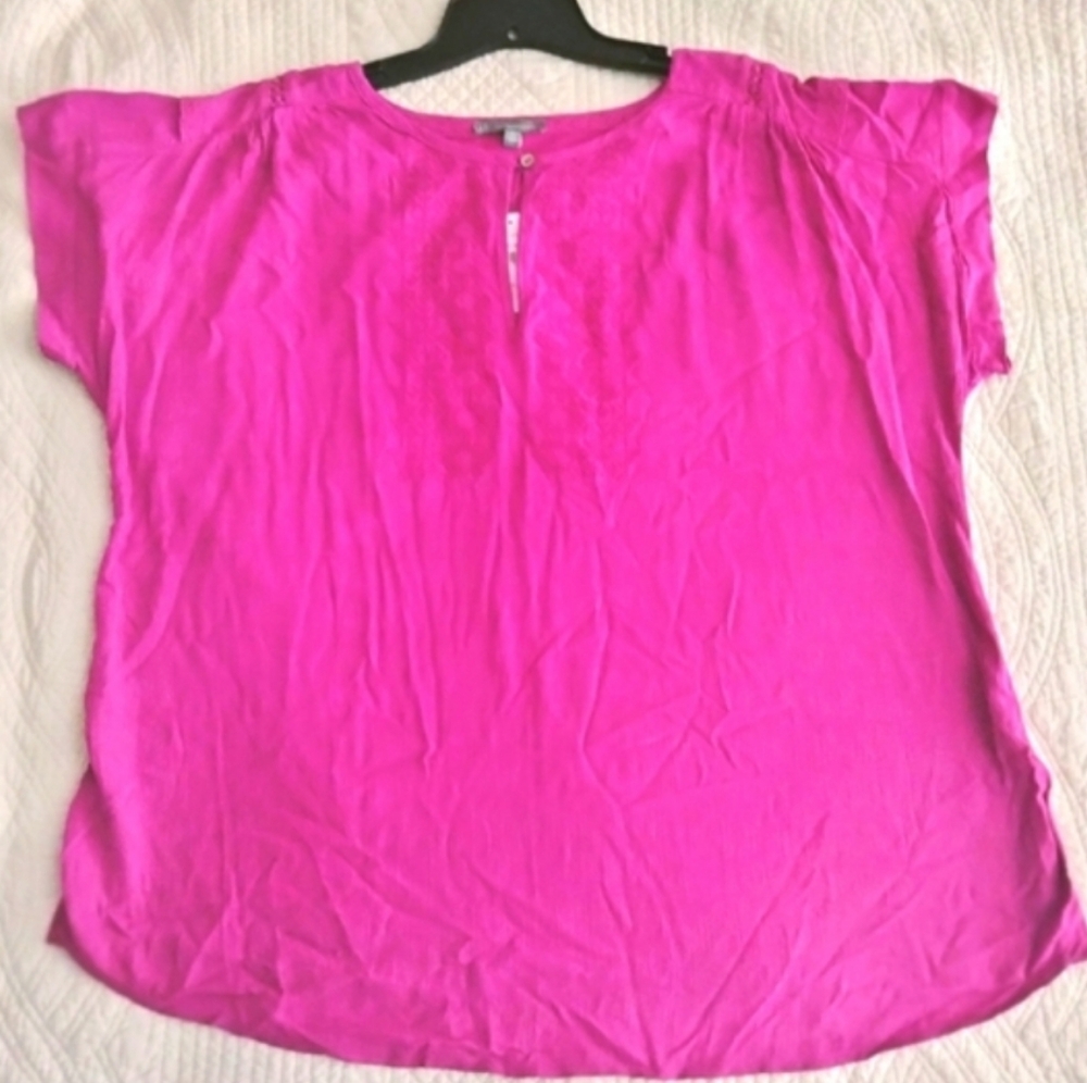 Wit & Wisdom Embroidered Pink Blouse